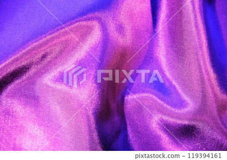 Colored textile fabrics surface close view, cloth background 119394161