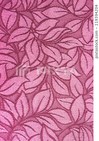 Colored textile fabrics surface close view, cloth background 119394204