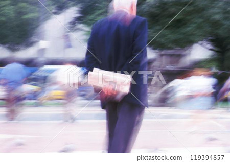 People's blurred motion in the city background People's blurred motion in the city background 119394857