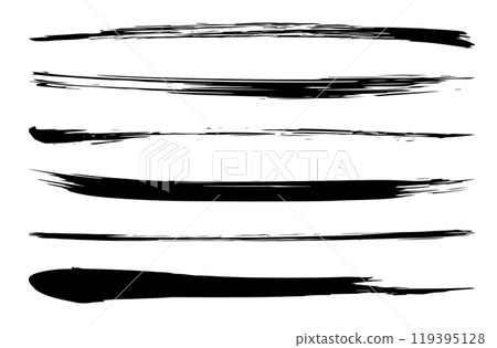 畫筆線集向量素材 119395128
