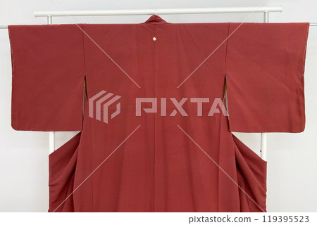 Colorful kimono robe on a hanger, promo photo for an online women's clothing store Colorful kimono robe on a hanger, promo photo for an online women's clothing store 119395523