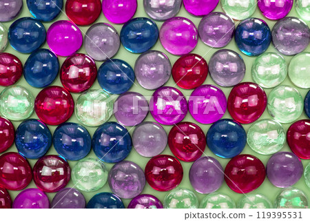 Colorful glass drops background, beautiful abstract texture with place for text 119395531