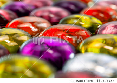 Colorful glass drops background, beautiful abstract texture with place for text Colorful glass drops background, beautiful abstract texture with place for text 119395532