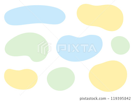 Colorful fluid shape frame set 119395842