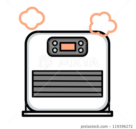 油暖風機插畫素材 119396272