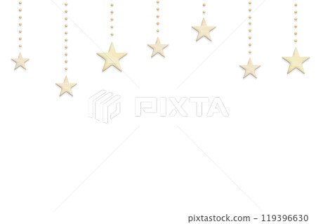 鏈條上懸掛著不同尺寸的木星符號的裝飾框架 119396630