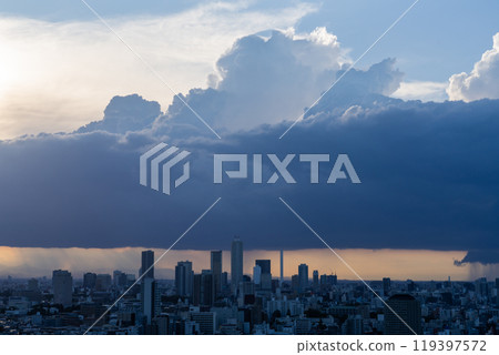 [東京] 東京市中心暴雨 119397572