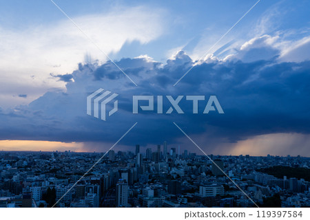 [東京] 東京市中心暴雨 119397584
