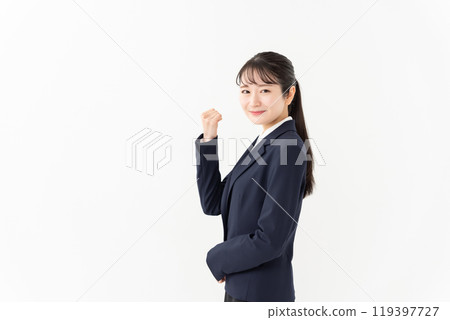 Business woman guts pose 119397727