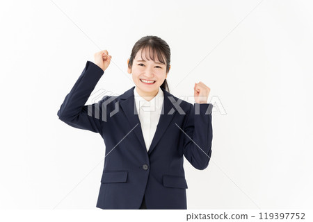 Business woman guts pose 119397752