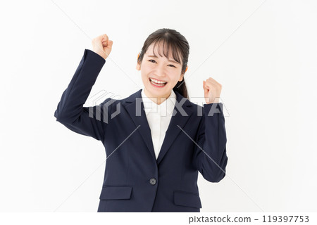 Business woman guts pose 119397753