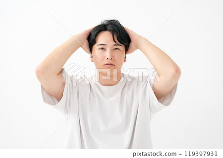 Men who care about hair 119397931