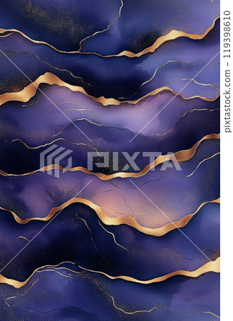 Detailed close-up of an abstract watercolor pattern 119398610