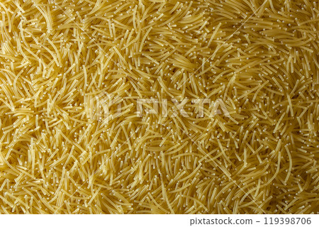 Uncooked Filini Pasta Background Uncooked Filini Pasta Background 119398706