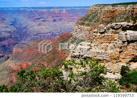 Hazy Sky Day At The Grand Canyon Arizona On Film 119399753
