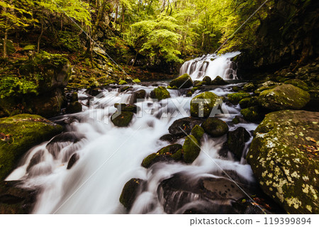 Tateshina Otaki Falls in Japan 119399894