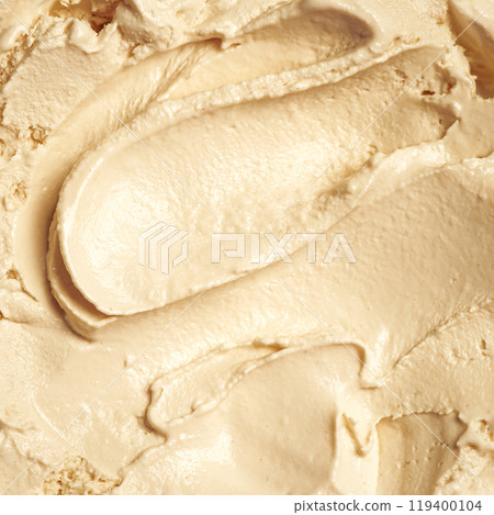 Caramel ice cream texture 119400104