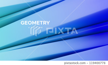 3d gradient blue abstract geometry background 119400778