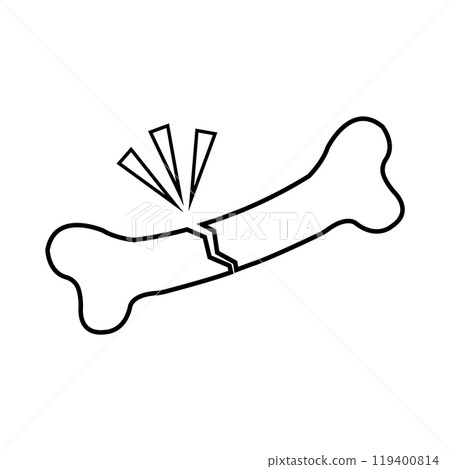 Broken bone icon 119400814