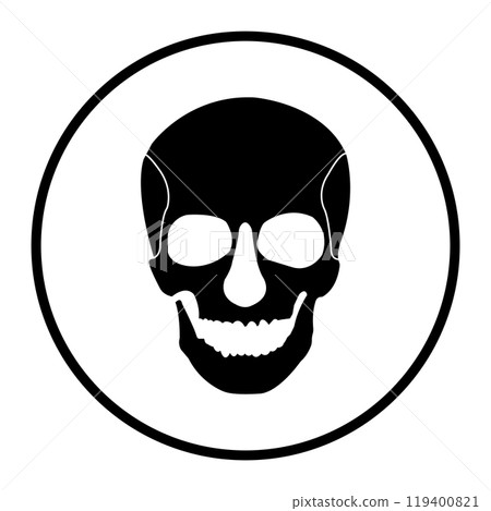 Human skull icon Human skull icon 119400821