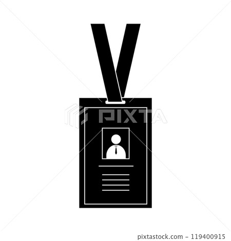Identity card icon 119400915