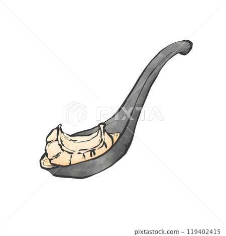 黃耆湯包手寫毛筆畫風格插畫 黃耆湯包手寫毛筆畫風格插畫 119402415