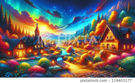 A full moon shining on a full moon night and a floating church on the sea A full moon shining on a full moon night and a floating church on the sea 119403177