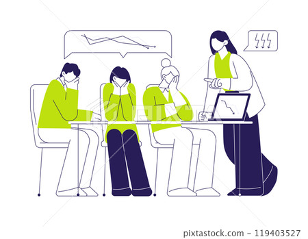 Business losses abstract concept vector illustration. 119403527