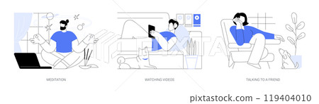 Free time isolated cartoon vector illustrations se 119404010