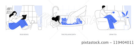 Time for yourself isolated cartoon vector illustrations se Time for yourself isolated cartoon vector illustrations se 119404011