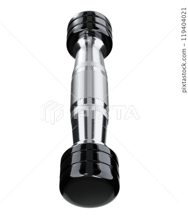 Blank Round Dumbbell, chrome weightlifting gym equipment top view 119404021
