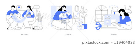 Hands-on hobby isolated cartoon vector illustrations se Hands-on hobby isolated cartoon vector illustrations se 119404058