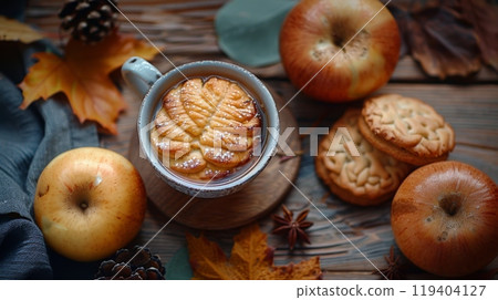 Autumn or fall season. The Warmth of Baked Delights Autumn or fall season. The Warmth of Baked Delights 119404127