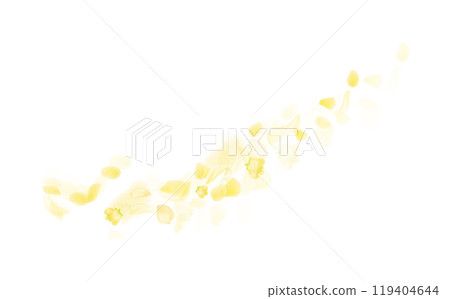 Amber flower spring template.Yellow falling rose or sunflowers petals. Amber flower spring template.Yellow falling rose or sunflowers petals. 119404644