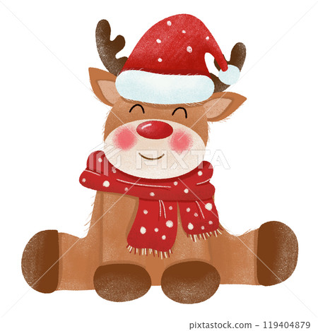 christmas, reindeer, vector 119404879