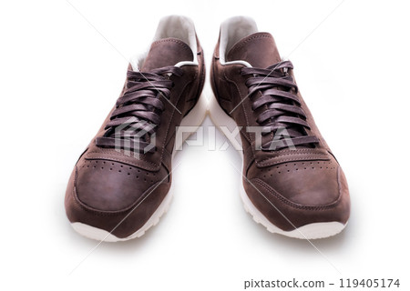 brown leather shoes brown leather shoes 119405174