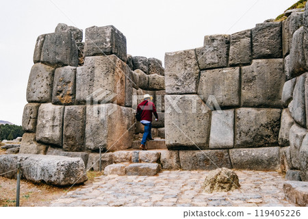 huge stone walls of Sacsayhuaman huge stone walls of Sacsayhuaman 119405226