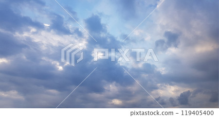Perfect sky with clouds, nature background 119405400