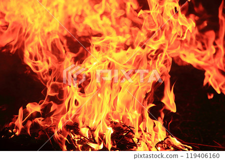 火焰 12 燃燒的火焰紋理 119406160