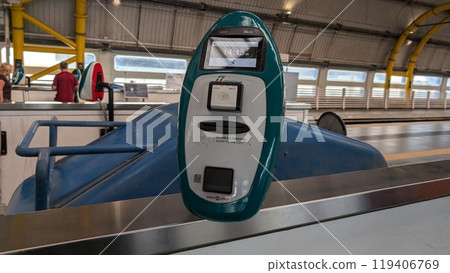 Stamping machine used in Italian railway stations 119406769