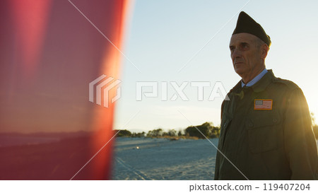 Military Salute Of An Old Soldier For Veterans Day Military Salute Of An Old Soldier For Veterans Day 119407204
