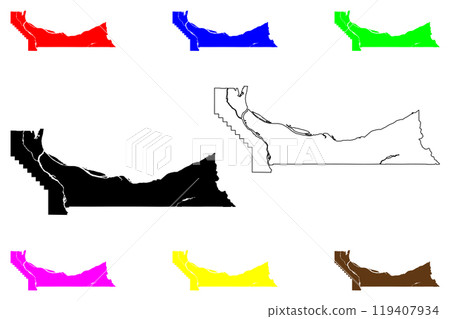 Multnomah County, Oregon State (U.S. county, United States of America, USA, U.S., US) map vector illustration, scribble sketch Multnomah map Multnomah County, Oregon State (U.S. county, United States of America, USA, U.S., US) map vector illustration, scribble sketch Multnomah map 119407934