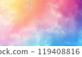 Pastel Gradient Nebula Background with Stars. Rainbow powder dust explosion for background 119408816