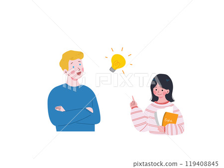 國際學生交談的插圖 119408845