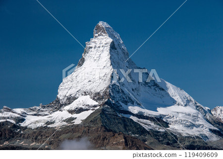 Spectacular view of the Matterhorn from the Rothorn, Zermatt, Switzerland 119409609