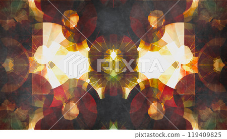 Retro geometric folk art wallpaper design Retro geometric folk art wallpaper design 119409825