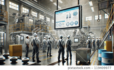 工廠安裝的數位看板 工廠安裝的數位看板 119409977