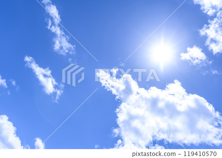 Summer sky sun and clouds Yokohama 119410570