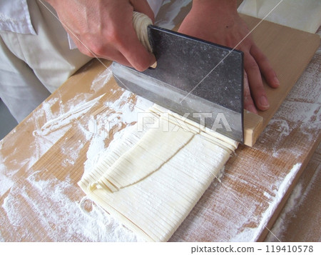 手工烏龍麵 03 折切 119410578