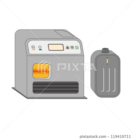 A simple illustration of a kerosene fan heater 119410711